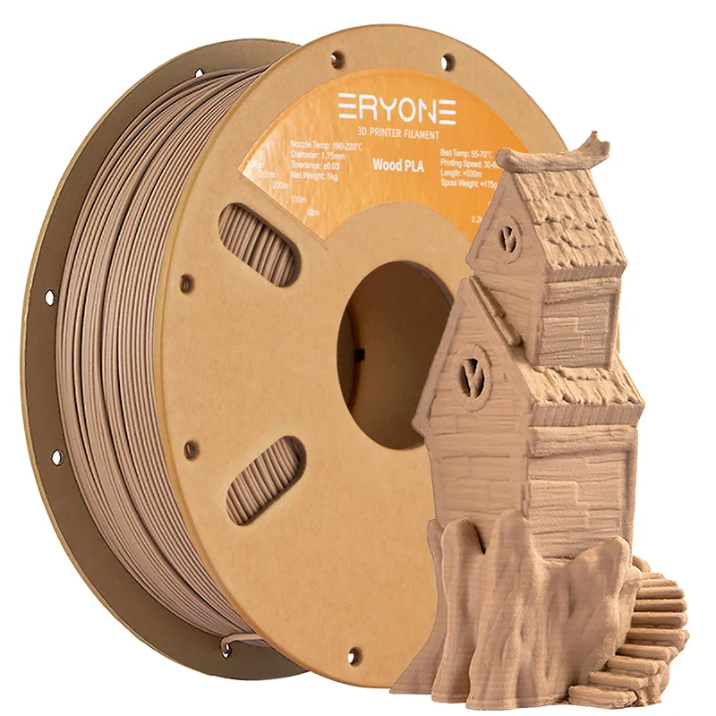 ERYONE Wood PLA – Light Wood Filament, 1.75mm, 1kg
