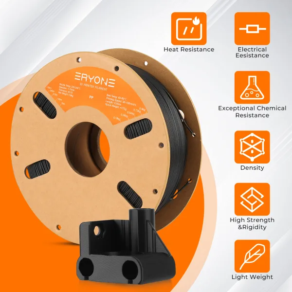 Polypropylene (PP) 3D Printer Filament – 1.75mm, 0.9kg Spool - Image 2