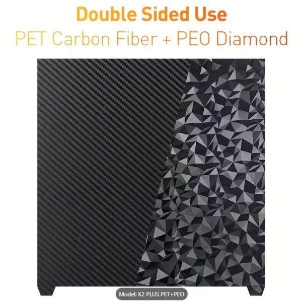 Ideaformer 370mm x 370mm Spring Steel PEI Build Plate for Creality K2 Plus