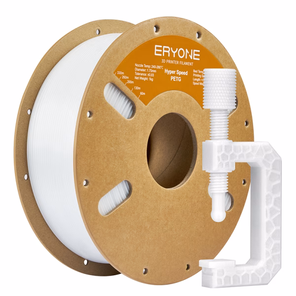 ERYONE Hyper PETG Filament White 1.75mm 1kg