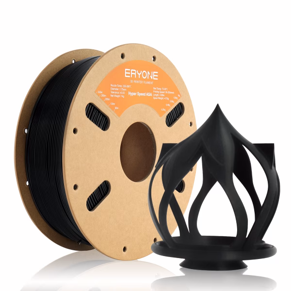 ERYONE Hyper ASA Filament Black 1.75mm 1kg | UV & Heat Resistant