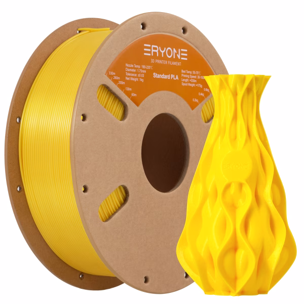ERYONE Standard PLA Filament – Yellow 1.75mm 1kg