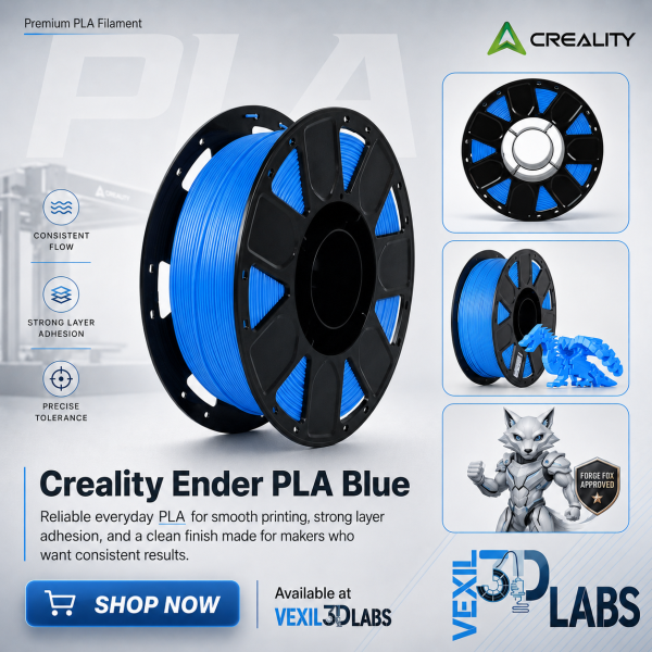 Creality Ender PLA Blue Poster Creality Ender PLA - Blue 3D Printer Filament | 1kg | 1.75mm