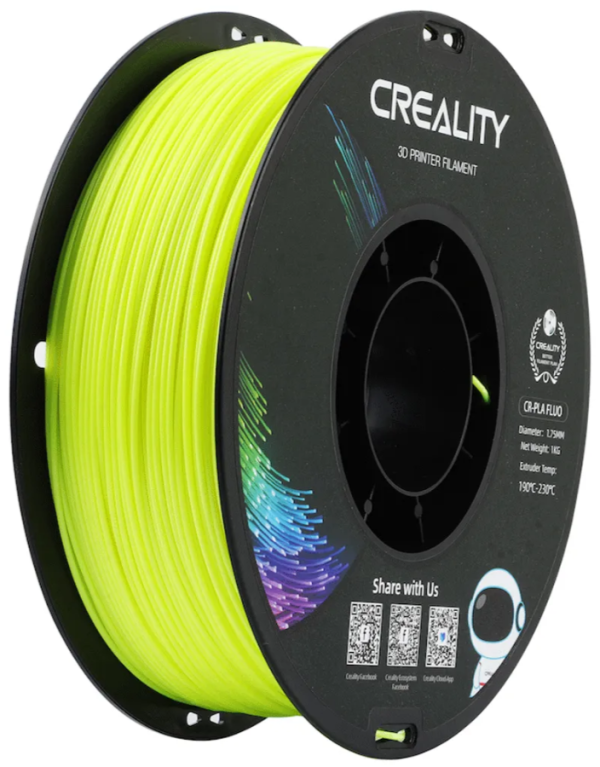 creality cr pla fluorescent yellow 3d printer filament