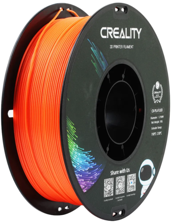 creality pla filament fluorescent orange 1kg