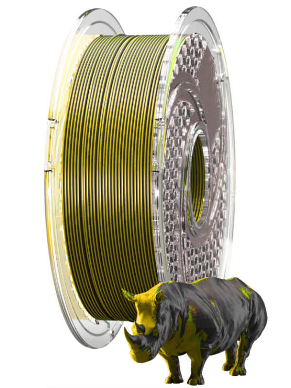 sa filament dual silk pla filament 750g charred gold 01