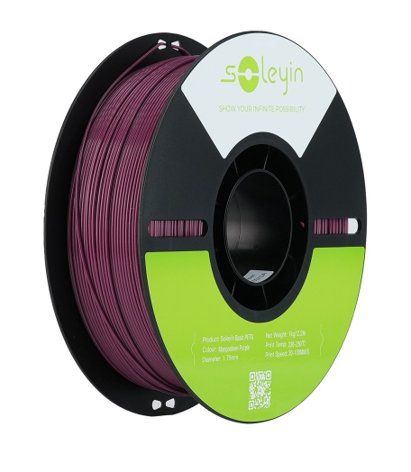 Soleyin Basic PETG Mangosteen Purple 3D Printer Filament 1kg – 1.75mm
