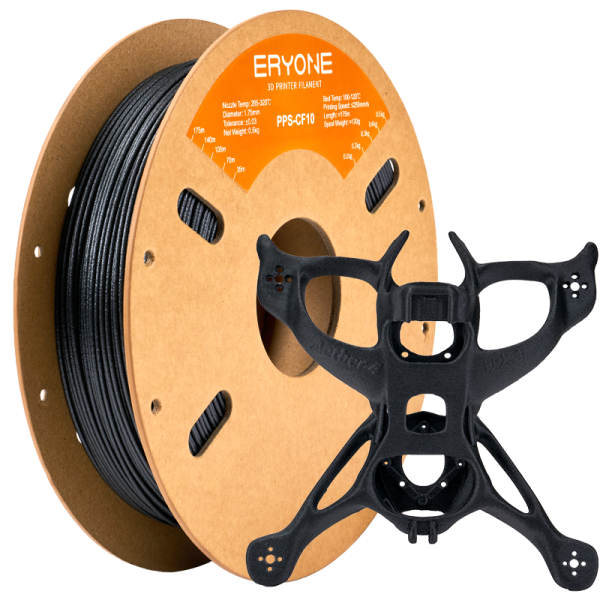 ERYONE PPS-CF10 Black 3D Printer Filament 500g – 1.75mm